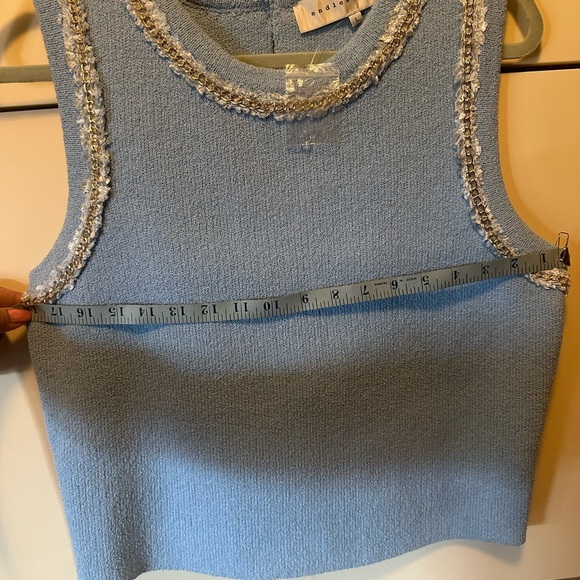 Endless Rose Blue Embellished Boxy Tank Top
New without tag . - Picture 7 of 11